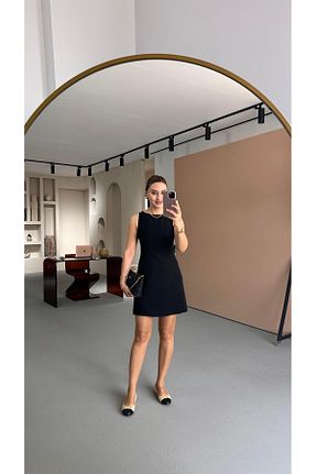 لباس مشکی زنانه بافتنی Sezgi Tekin - کد 927783307