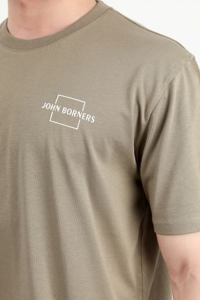 تیشرت خاکی مردانه رگولار JB John Borners - کد 904711586