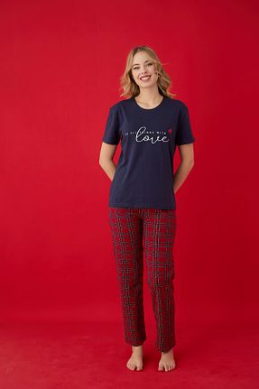 ست لباس راحتی رنگی زنانه گلدار Lavint Homewear - کد 946351056