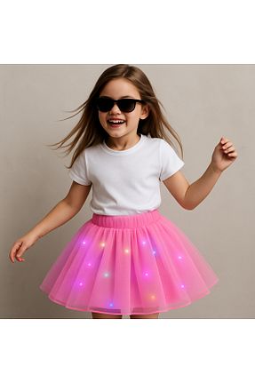 دامن صورتی بچه گانه ساده Beryka - کد 917225115