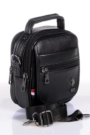 کیف دوشی مشکی زنانه چرم مصنوعی U.S. Polo Assn. - کد 3912738