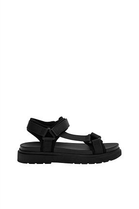 صندل مشکی مردانه پاشنه تخت Pull & Bear - کد 927808356