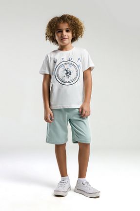 ست لباس راحتی سفید بچه گانه ساده U.S. Polo Assn. - کد 927809602
