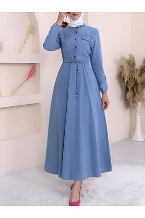 لباس حجاب آبی زنانه رگولار Modamorfo - کد 682279755