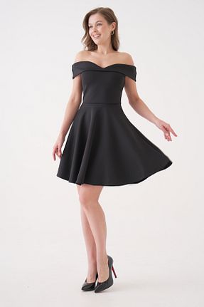 لباس مجلسی و فارغ التحصیلی مشکی زنانه لیکرا lovebox - کد 41875272
