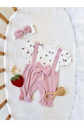 سرهمی صورتی بچه گانه آستین کوتاه NUNU BABY - کد 927812327