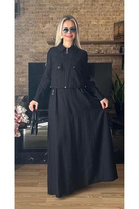 لباس حجاب مشکی زنانه رگولار Cardella - کد 922748086