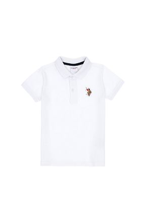 پولوشرت سفید بچه گانه پنبه ای U.S. Polo Assn. - کد 927812015