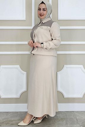 ست بالاتنه و پائین تنه حجاب طوسی زنانه رگولار PYS - کد 927813737