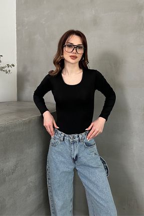 بلوز مشکی زنانه ساده msm fashion - کد 927824644