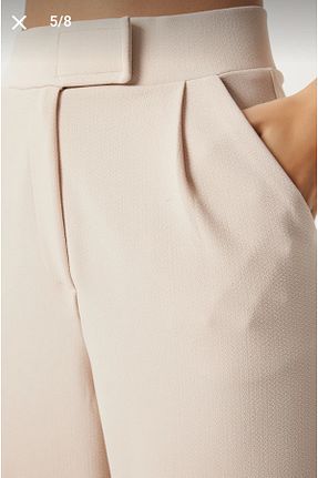 شلوار بژ زنانه بافتنی Özlem - کد 922451470
