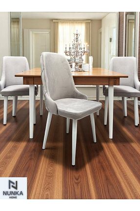 صندلی آشپزخانه طوسی MDF NUNKA HOME - کد 927847913