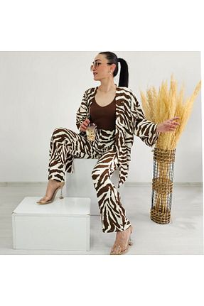 کافتان و کیمونو حجاب رنگی زنانه پلی استر 6 butik altı üstü butik - کد 927841359