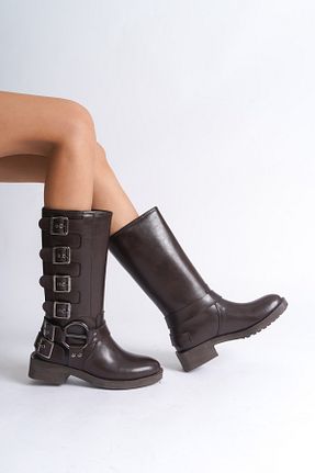 چکمه مشکی زنانه چرم مصنوعی Capone Outfitters - کد 871049542