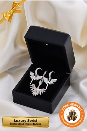 ست نقره صورتی زنانه 2 تایی Lucente Jewellery - کد 903670472