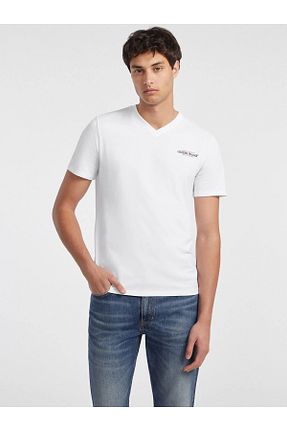 تیشرت سفید مردانه رگولار Guess - کد 841653321