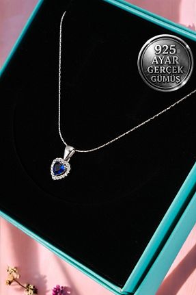 گردنبند نقره سرمه ای زنانه 925 عیار Mimodish - کد 926955272