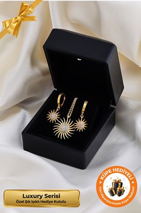 ست نقره طلائی زنانه 2 تایی Lucente Jewellery - کد 903674472