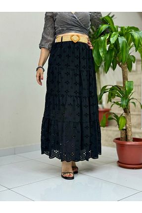 دامن مشکی زنانه پنبه پلی استر Punta Otantik - کد 927841074
