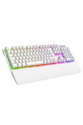 مجموعه ماوس کیبورد بازی سفید Rampage - کد 927859521