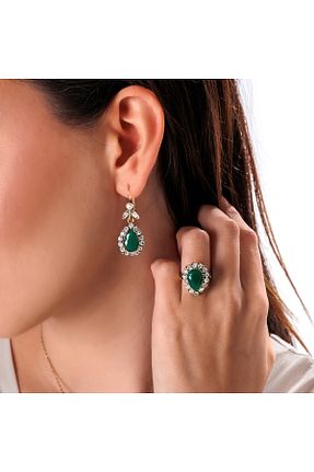 ست جواهر سبز زنانه 2 تایی Atelier LEO Handmade Jewellery - کد 942387339
