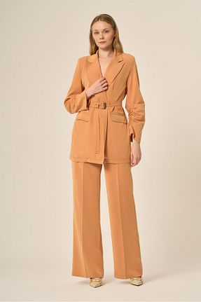 ست بالاتنه و پائین تنه نارنجی زنانه بافتنی FTZ WOMEN - کد 927857702