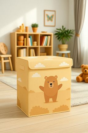 جعبه نگداری نارنجی پارچه PRENDİ HOME - کد 897909102
