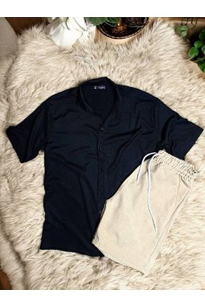 ست بالاتنه و پائین تنه زرد مردانه بافتنی YONEZ MODA - کد 927851091