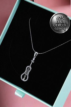 گردنبند نقره سفید زنانه 925 عیار Mimodish - کد 927583659