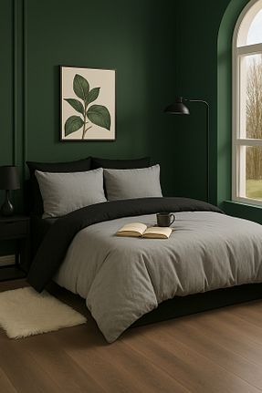 روتختی دونفره طوسی پنبه ای GARDEN ROOM - کد 927868430