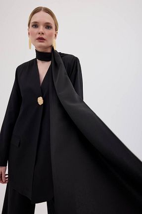 ست بالاتنه و پائین تنه مشکی زنانه بافتنی DEMET - کد 898079391
