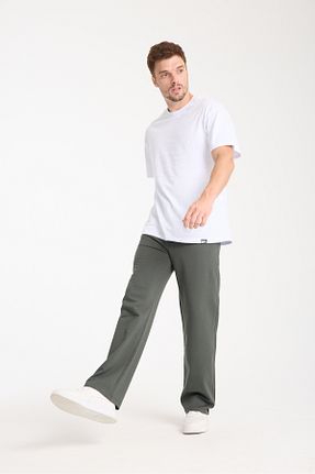 شلوار کرمگن سبز مردانه پاچه گشاد KAPHONE - کد 903317831
