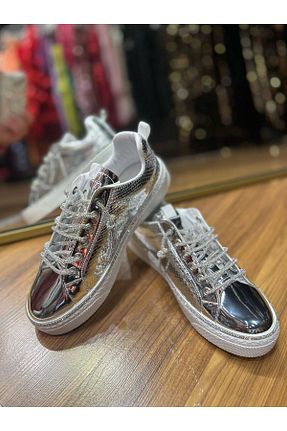 کفش اسنیکر متالیک زنانه SELVİLERBUTİK - کد 927889052