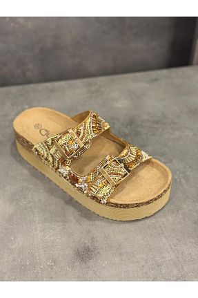 دمپائی بژ زنانه پارچه ای Guja - کد 927891037