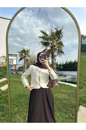 ست بالاتنه و پائین تنه بژ زنانه بافتنی EMPERİA - کد 927892434