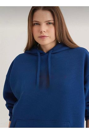 سوئیشرت آبی زنانه چاپی poin moda - کد 927896632