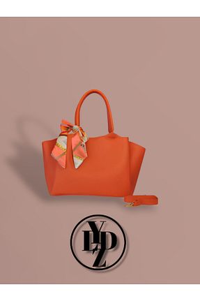 کیف دوشی نارنجی زنانه چرم مصنوعی YILDIZ - کد 927897624