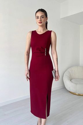 لباس زرشکی زنانه بافتنی Sorridi - کد 927907881