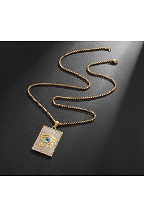 گردنبند استیل ( فولاد ) زرد زنانه استیل (فولاد) LATITURCO - کد 906400289