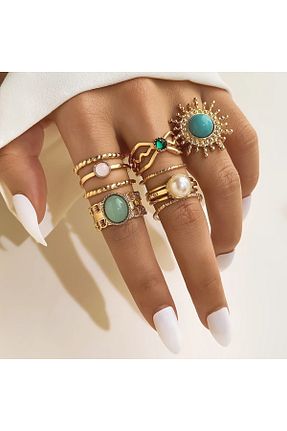 انگشتر جواهر زرد زنانه زیرکن Takıtolia - کد 927912938