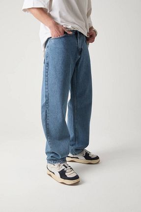شلوار جین آبی مردانه پاچه پهن oraystore - کد 927910259