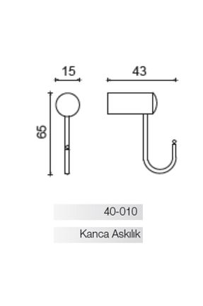 آویز حمام بژ ÇELİK BANYO - کد 927914639