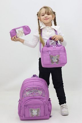 کیف مدرسه بنفش بچه گانه پارچه ای Probag - کد 928082228