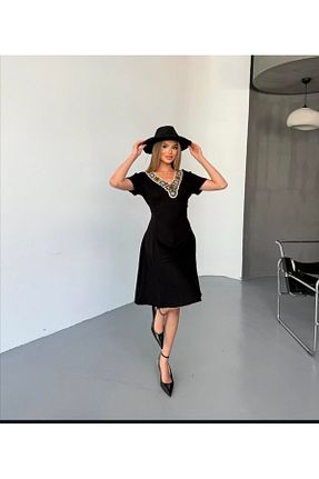 لباس مشکی زنانه بافتنی NATUREANGEL - کد 927916785