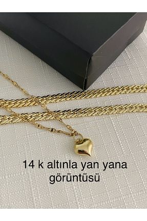 گردنبند استیل ( فولاد ) زرد زنانه استیل (فولاد) XUPING JEWELRY - کد 927918497