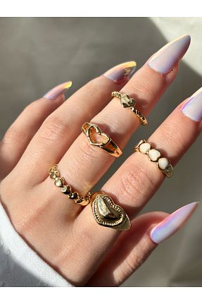 انگشتر جواهر زرد زنانه Eylülün Takısı - کد 927923593