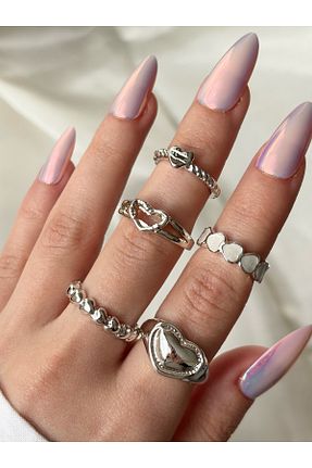انگشتر جواهر طوسی زنانه Eylülün Takısı - کد 927923566