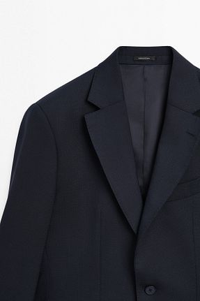 کت بلیزر آبی مردانه پشم Massimo Dutti - کد 927924146