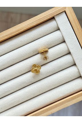 گوشواره استیل (فولاد) زرد زنانه استیل ضد زنگ YOUES JEWELRY - کد 880061730