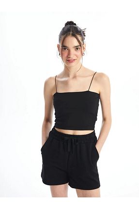 تیشرت مشکی زنانه Relaxed LC Waikiki - کد 928088193